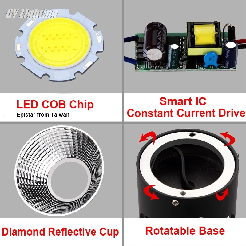 Свет следа поверхности рельса системы t track пятно настенный светильник гибкий