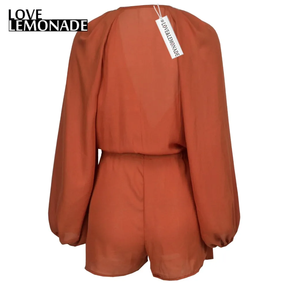 Свободные спортивные костюмы с v-образным вырезом и золотым поясом Love &amp Lemonade TB 8876