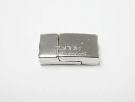 Магнитная застежка 5 мм плоские кожаные застежки 5x2 для кожаного браслета FC31|flat