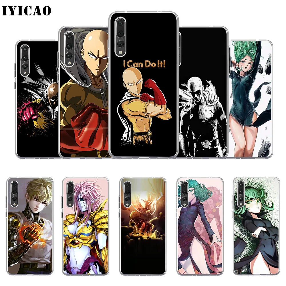 IYICAO One Punch Man мультфильм мягкий силиконовый чехол для телефона Huawei P30 P20 Pro P10 P9 P8 Lite P