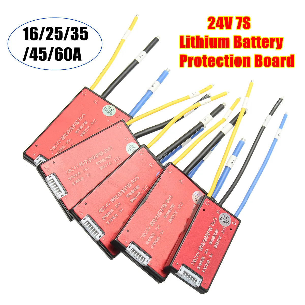 16 V/25A/35A/45A/60A 7S 18650 литий ионный Литий полимерный аккумулятор BMS PCB PCM плата защиты