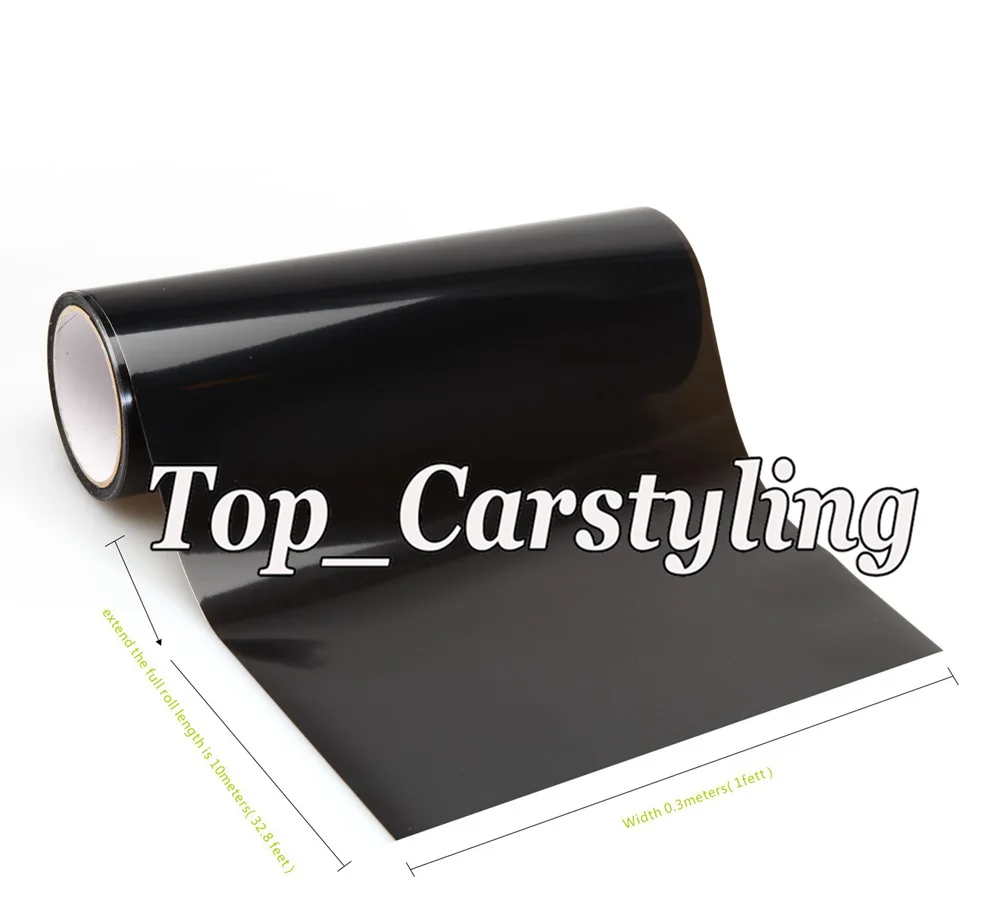12 Rolls Headlight Rear Lamp Tint Tinting Film for Car Motorbike with 3 layers headlamp tint Vinyl Foile size 0.3x10m/Roll |