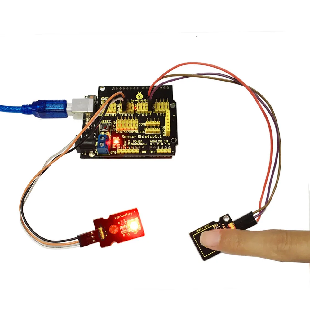 Бесплатная доставка! Емкостный сенсорный модуль Keyestudio для Arduino | Электронные