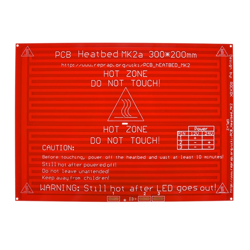 Детали для 3D принтера 300*200*2 0 MK2A MK2B RepRap RAMPS 1 4 Heatbed со светодиодным резистором и