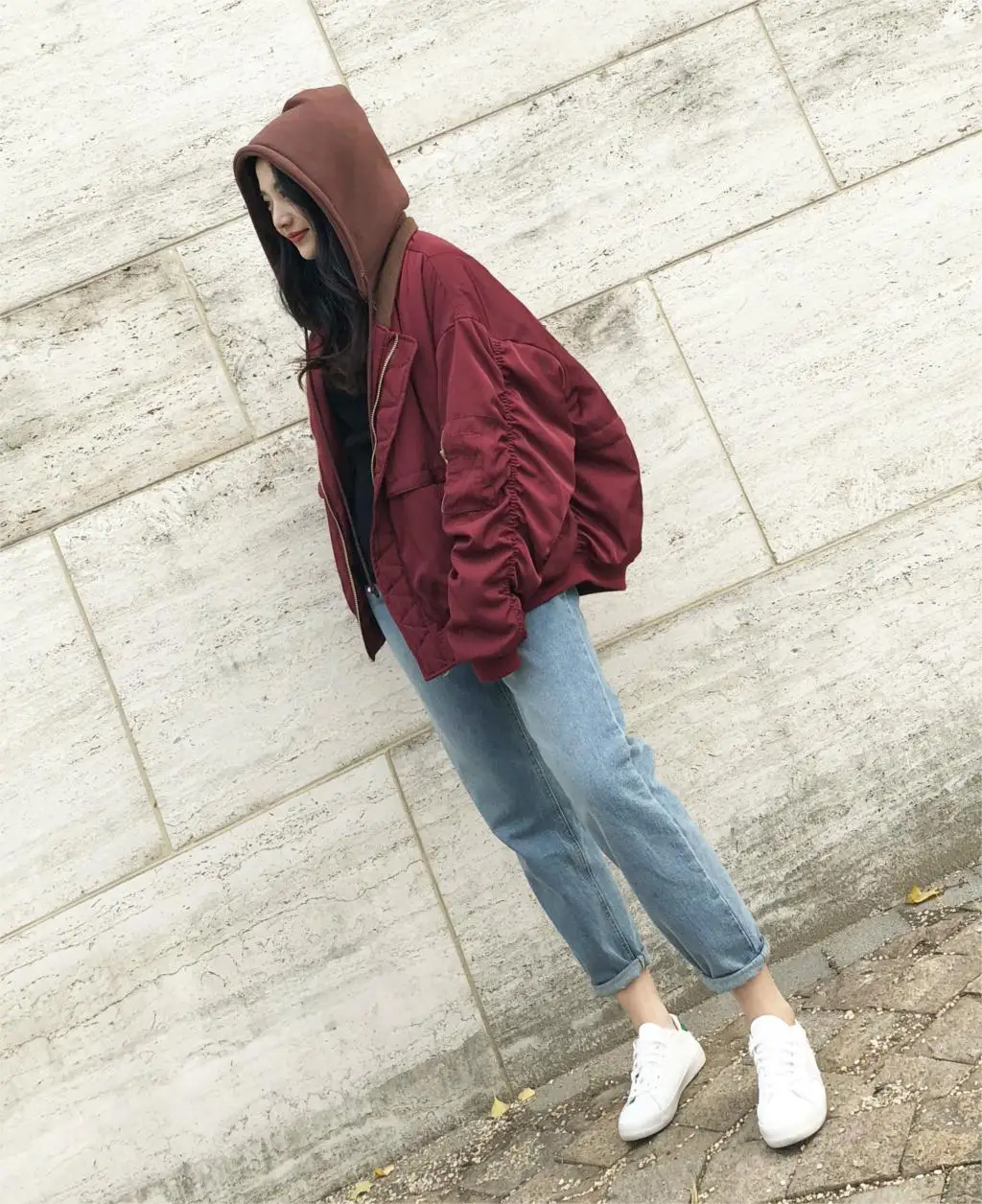 

2019 Women Vintage Thin Straight High Waist Casual Jeans SELLWORLDER Chic Pants