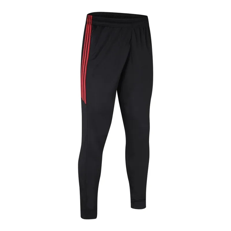 

HOWE AO Sport Running Pants Men With Pockets Athletic Football Soccer Training Pants Elasticity Legging jogging Gym Trousers