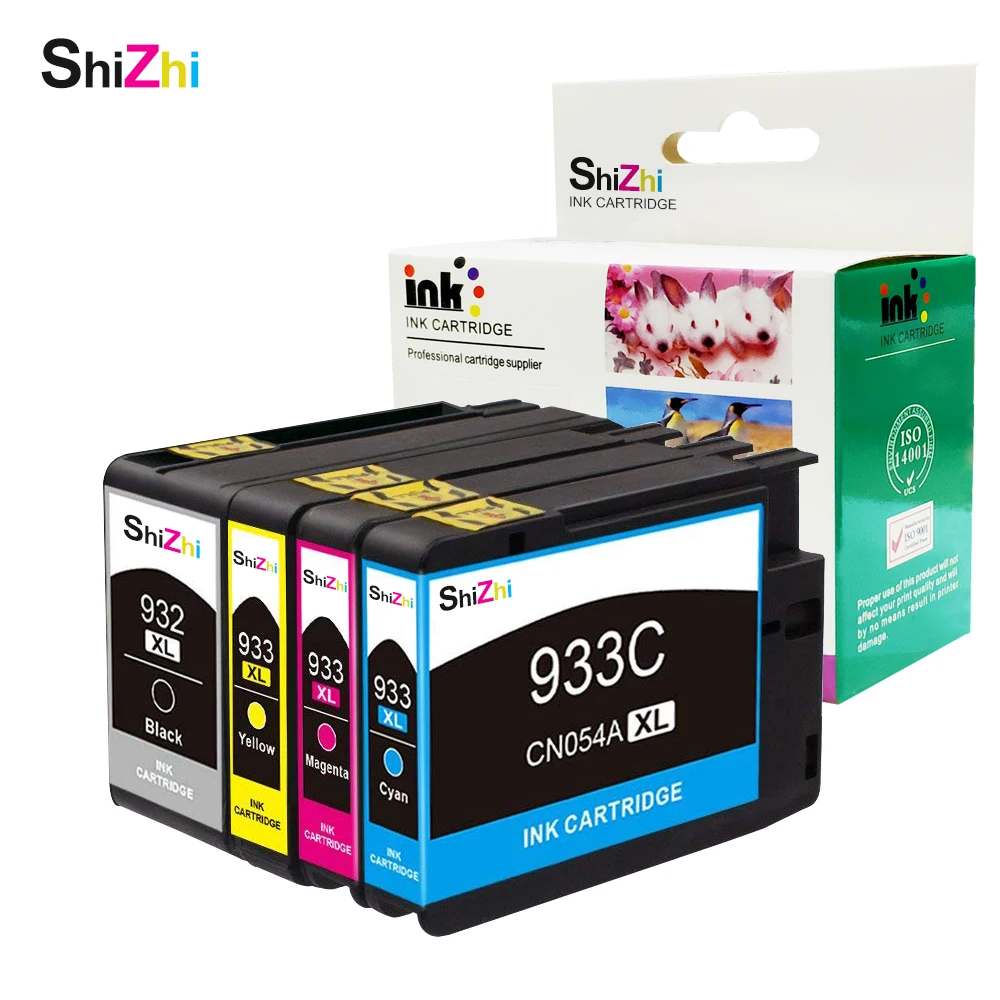 SHIZHI 932XL 933XL комбинированный пакет совместимый для HP 933 932 картриджи с чернилами