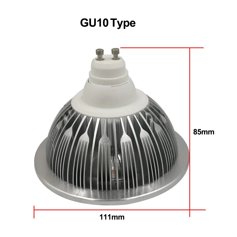 Free shipping 15W GU10 LED Spotlight 12W ar111 led bulb 10W G53 spot light 12V AC85-265V AR 111 7W for home lighting | Лампы и