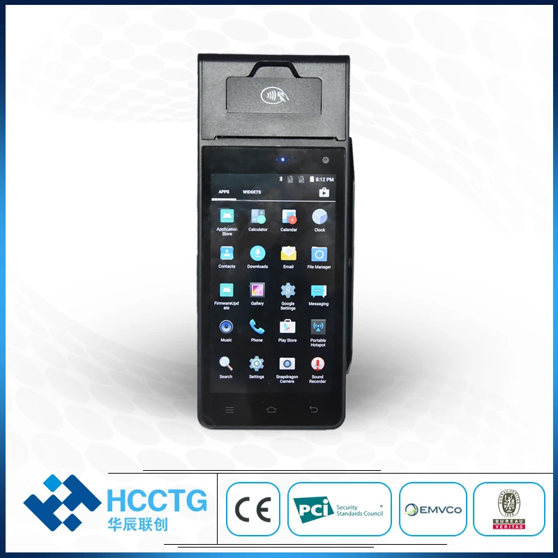 Портативная pos-машина 4G Wifi салфетки карты терминал для считывания штрихкодов с NFC HCC-Z90