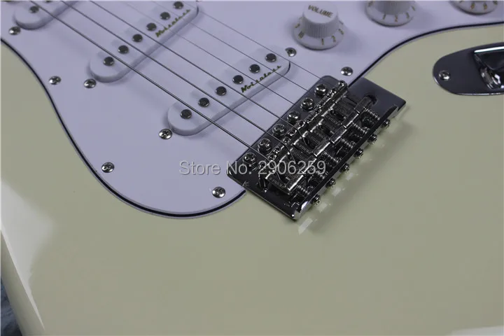 Горячая Распродажа cream электрогитара strat chrome hardware 22 лада кленовый фингерборд