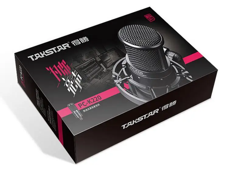 Takstar PC K220 конденсатор микрофон с боковым адресом компьютерные микрофоны для веб