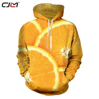 cjlm harajuku hot sale print fruit orange 3d hoodies sweatshirt man casual hip hop tracksuit big pocket pullovers dropship