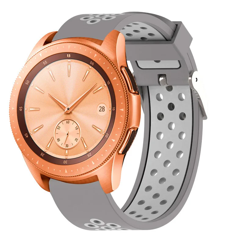20 22 мм Galaxy watch 46 мм ремешок для samsung gear sport S2 S3 Classic Frontier watch Band huami amazfit pace Bip BIT Lite band