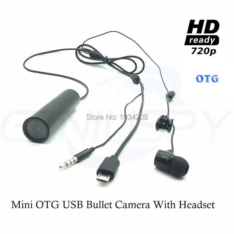 720P водонепроницаемый OTG корпус Android смартфон оборудование USB камера гарнитура