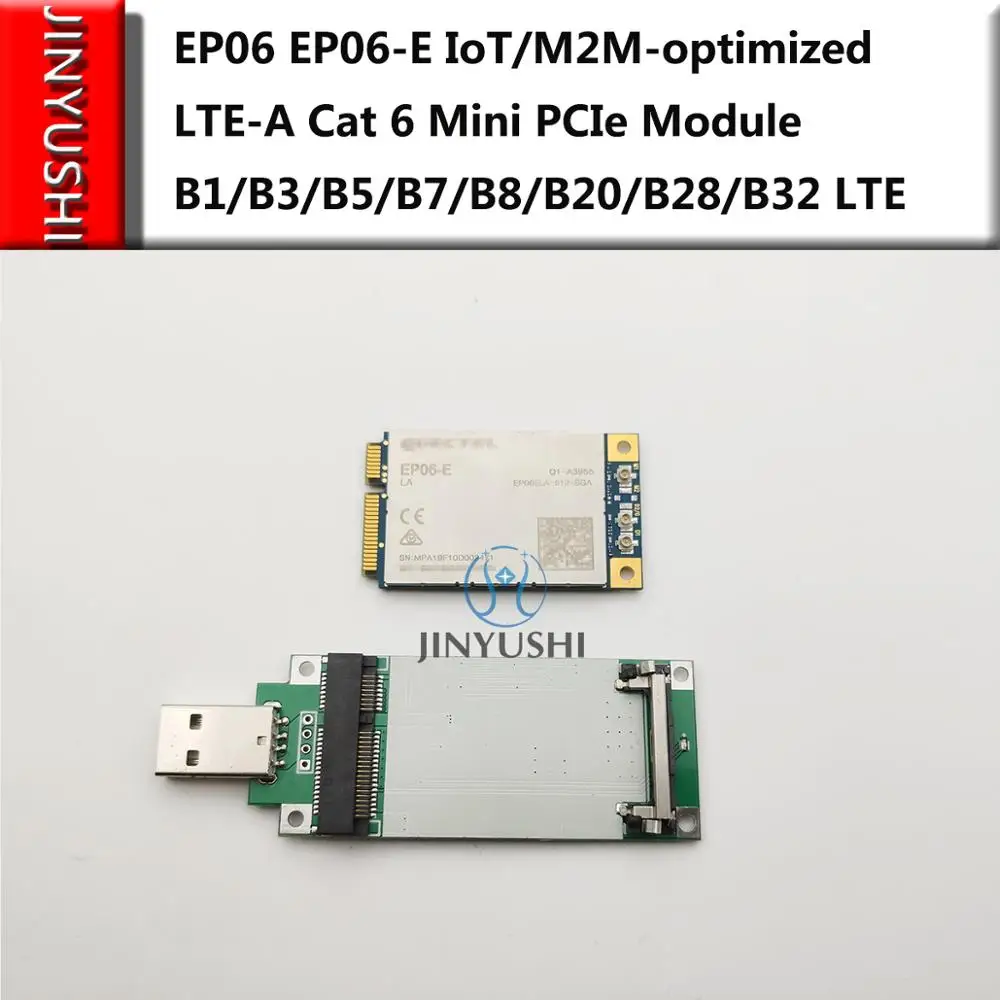 EP06 EP06-E IoT/M2M-optimized 4G LTE-A Cat 6 мини-модуль PCIe B1/B3/B5/B7/B8/B20/B28/B32 LTE Поддержка Openwrt/ Mikrotik |