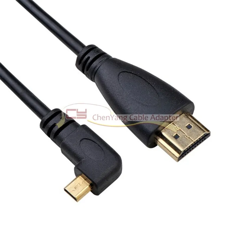 

Left Angled 90d 90 Degree MicroHD-compatible to HD-compatible Male HDTV Cable 50cm 150cm 0.5m 1.5m 5ft XOOM for Tablet