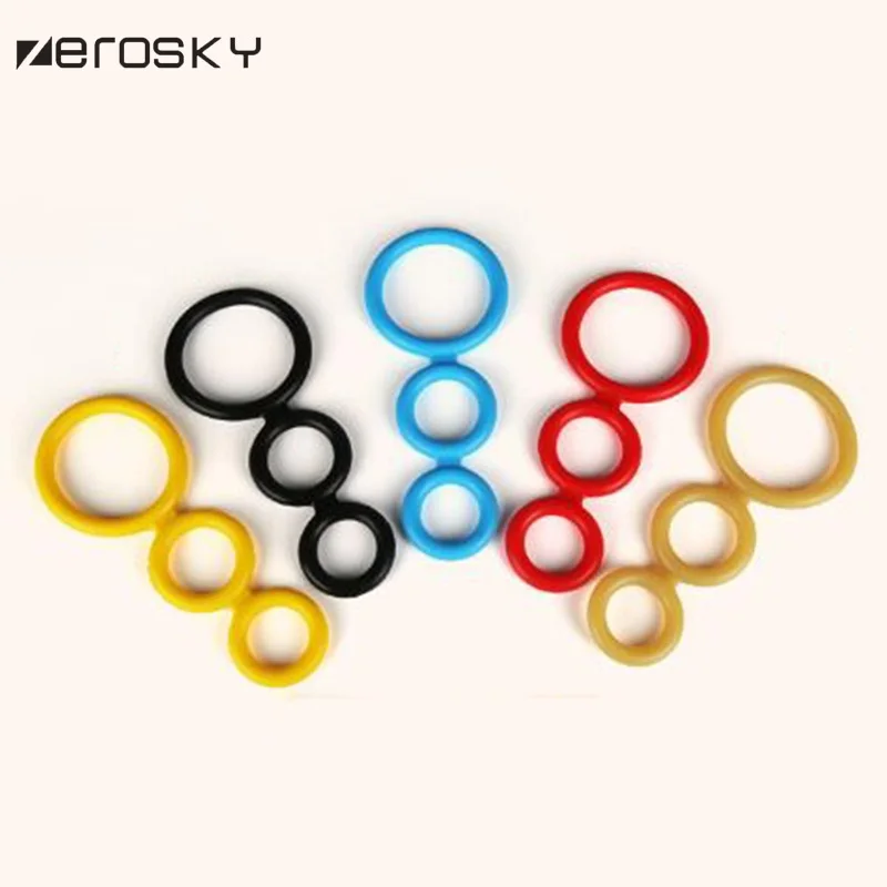 Кольцо для пениса Zerosky 3 кольца клетка задержка эякуляции Кольца секс игрушки