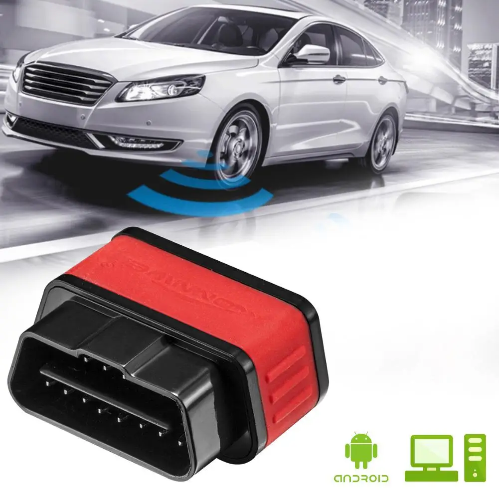 Konnwei KW903 ELM327 Bluetooth 2.1 OBD2 CAN-BUS Scanner Work On Android Window Wireless Adapter With Software CD |