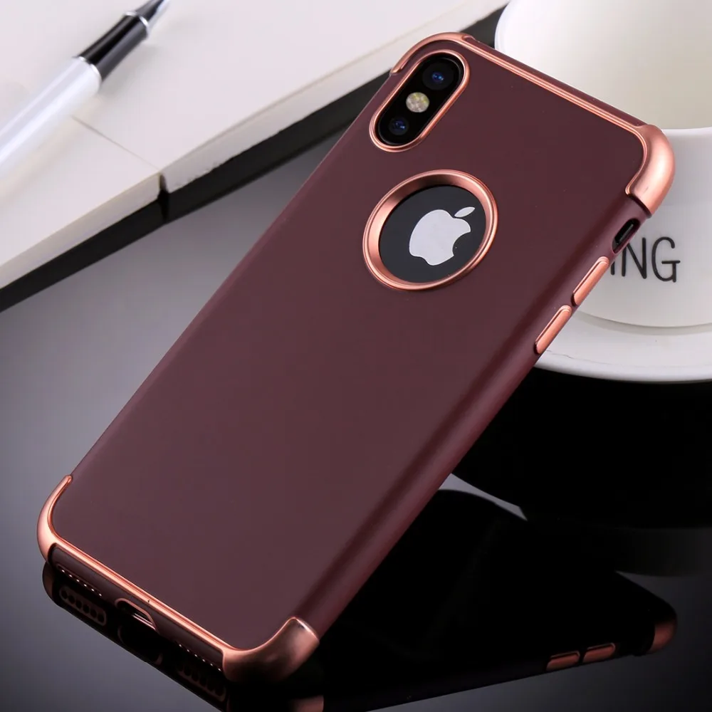 Чехол для мобильного телефона iPhone X гальванический Мягкий защитный чехол из ТПУ