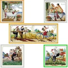 Наслаждайтесь жизнью, вышивка крестиком, DMC 11CT 14CT, наборы для вышивки крестиком, сделай сам, рукоделие, любовь, стиль, домашний декор