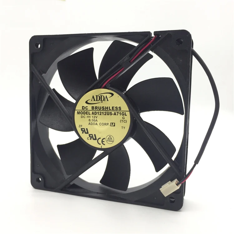 Оригинальный ADDA DC 12V 0.50A (12 см) AD1212US A71GL 12025 воздуха объемное шасси вентилятор