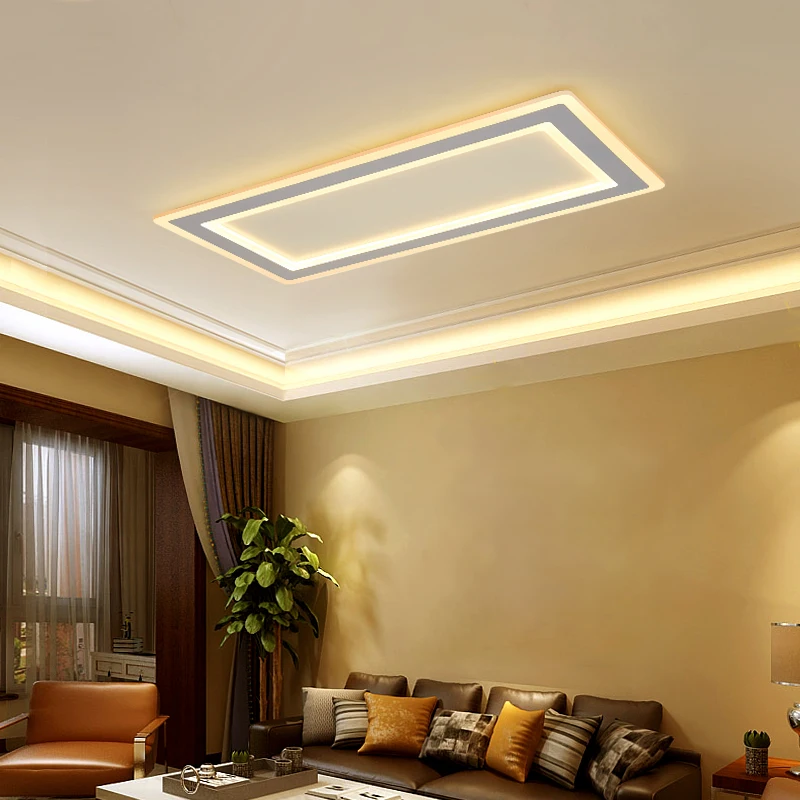 Современные светодиодные потолочные лампы lustre de plafond ультратонкие для гостиной