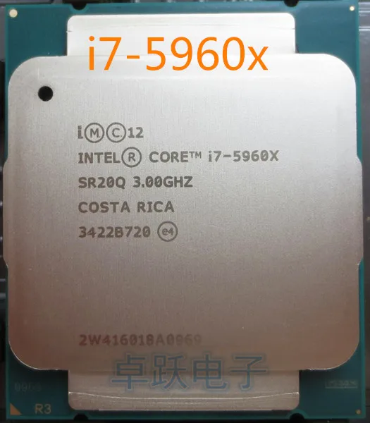 Intel Xeon I7-5960X Процессор 8 ядер 3,00 ГГц 20 МБ 22nm LGA2011-3 I7 5960 X процессор