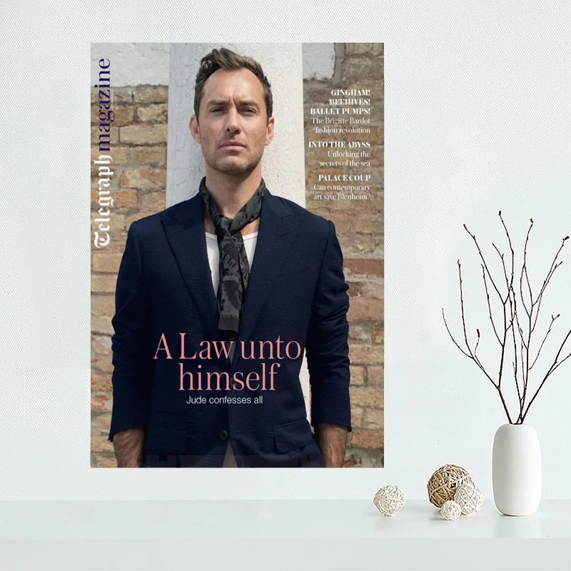 Современная абстрактная картина Jude Law плакаты постеры для Гостиная Wall Art Холст