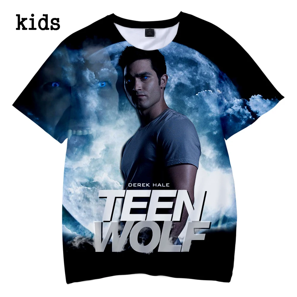 Детские футболки с 3D принтом Derek HALE повседневные короткими рукавами весна-лето 2019