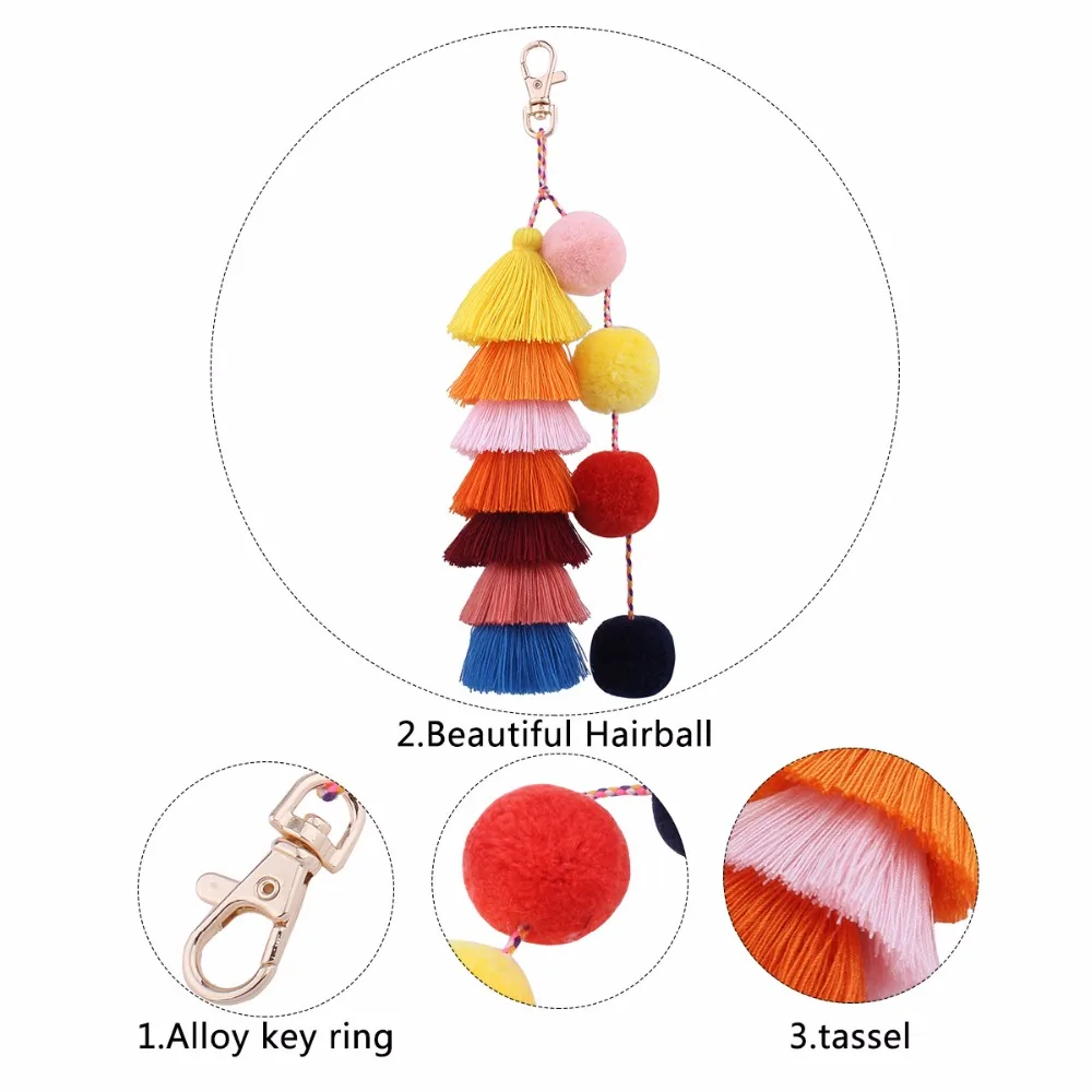 Женская соломенная сумка на одно плечо с кисточками и помпоном | Багаж сумки