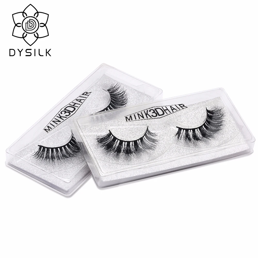 DYSILK 1 пара натуральные накладные Искусственные ресницы длинный макияж 3D из норки
