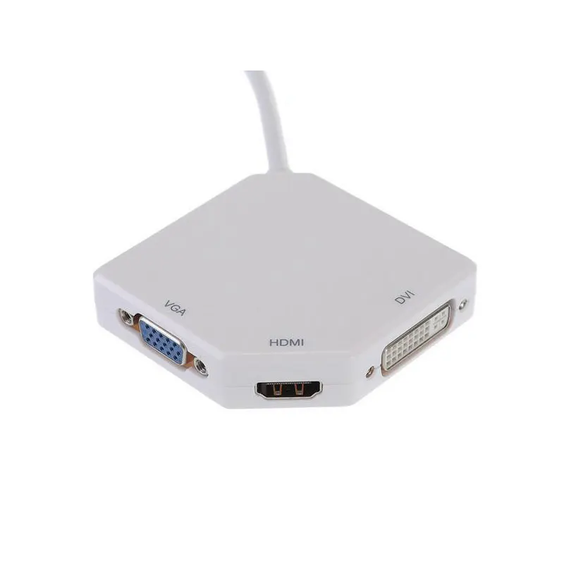 Кабель адаптера Thunderbolt Mini Displayport DP VGA/DVI/HDMI совместимый с Apple MacBook Air Pro VGA DVI|displayport dp to