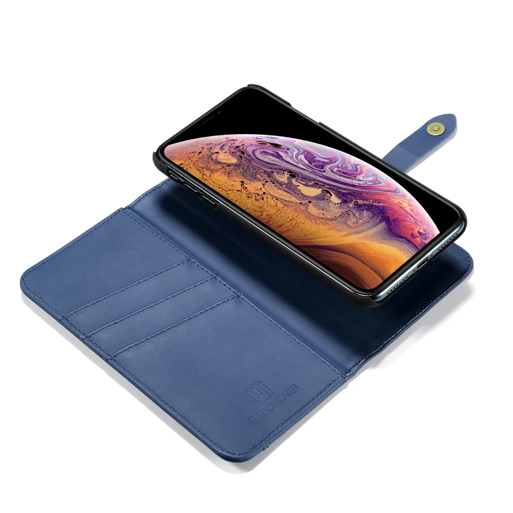 Для iPhone XS Max XR кошелек Fundas Morph чехол + кожа 2 в 1 роскошный бизнес Защитный флип