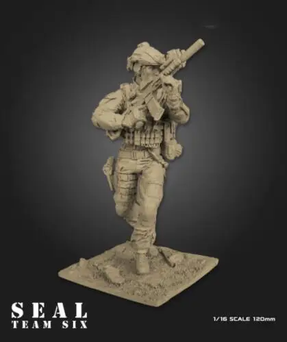 Неокрашенная полимерная фигурка 1/16 120 мм американские печатки Team SIX () | Игрушки и