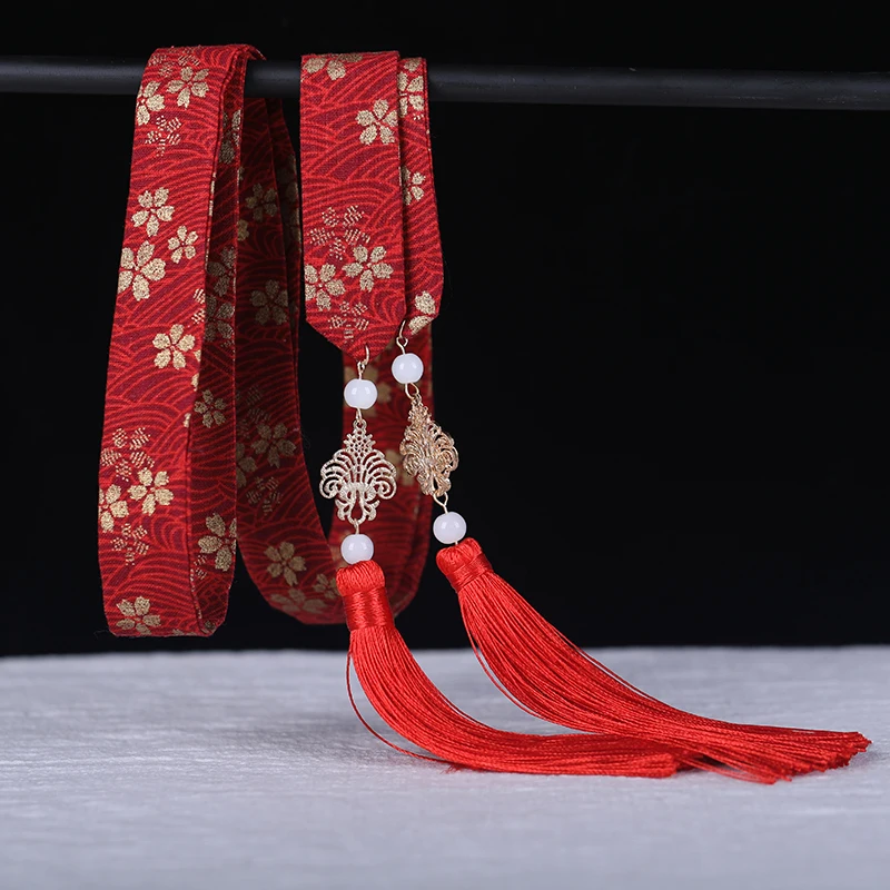 Wine red Hanfu с античной лентой шин бронзовая супер фея Джеймс Т. C. na была издана лента с кисточками для костюма аксессуары для волос - Цвет: Wine red