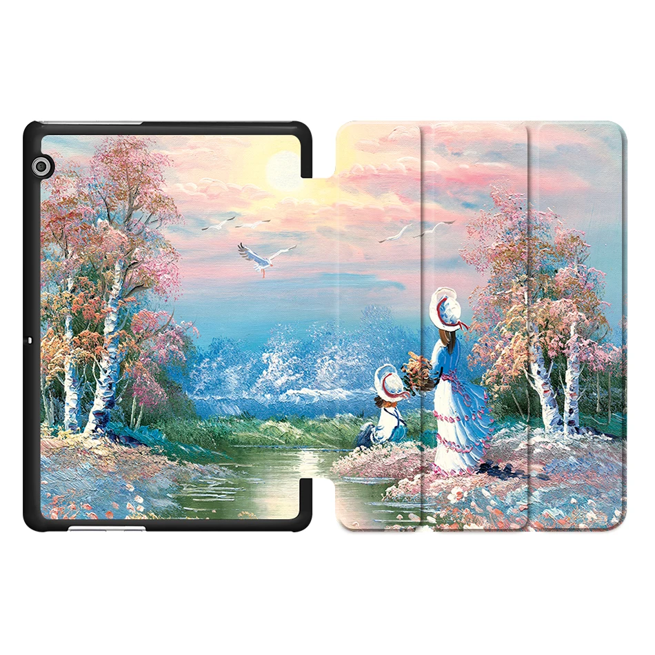 HW01 Чехол MTT для huawei MediaPad T3 10 AGS-L09 AGS-W09 Honor Play Pad 2, 9,6 дюймов, чехол-подставка для планшета, защитный чехол из искусственной кожи - Цвет: HW01