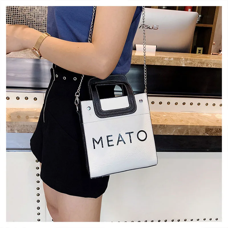 

Women's Bags 2019 Summer New Fashion Handbags Wild Letters Women's Messenger Bag Simple Chain Shoulder Bag WWJ273