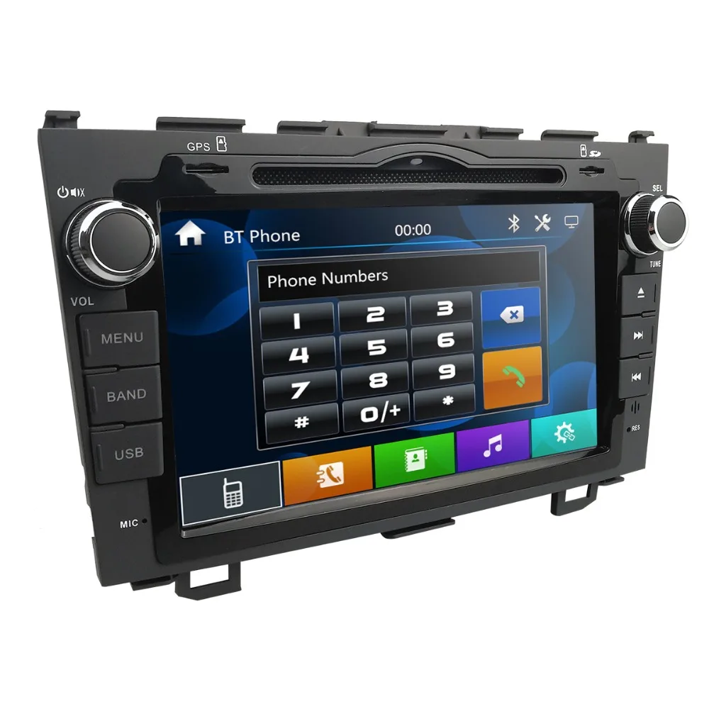 Для HONDA CRV 2007 2011 GPS навигация 8 &quot2 din автомобильный монитор Bluetooth RDS радио рулевое