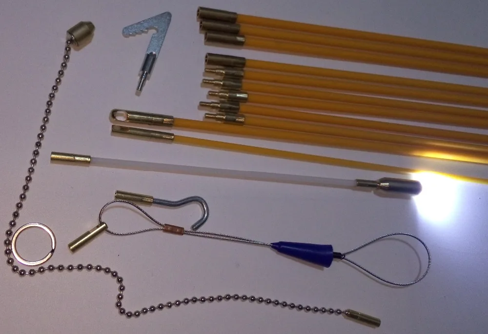 Наборы для доступа к кабелям стержни 60 см с крючком кольцами светодиодный