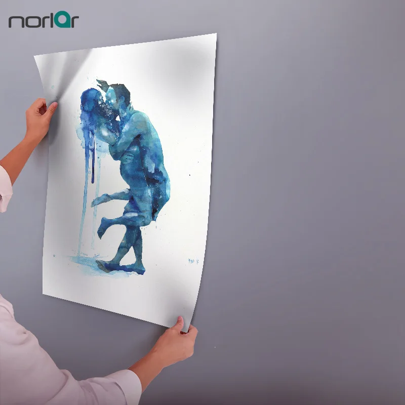 Акварельная картина на холсте Lora зомби обнимающие влюбленные Художественная