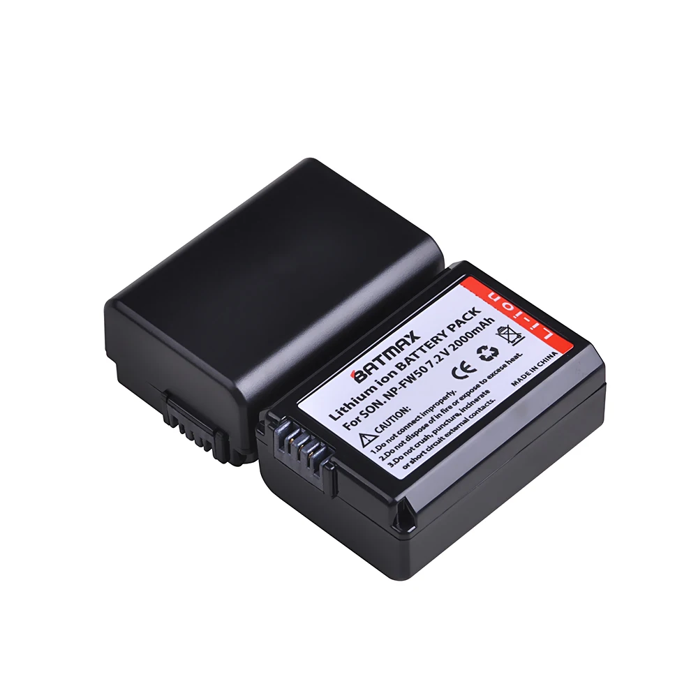 Batmax2шт NP-FW50 NP FW50 Камера Батарея + Dual USB Зарядное устройство для объективов цифрофой