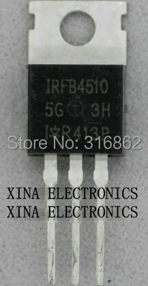 

IRFB4510PBF IRFB4510 62A 100V TO-220 ROHS ORIGINAL 10PCS/lot Free Shipping Electronics composition kit