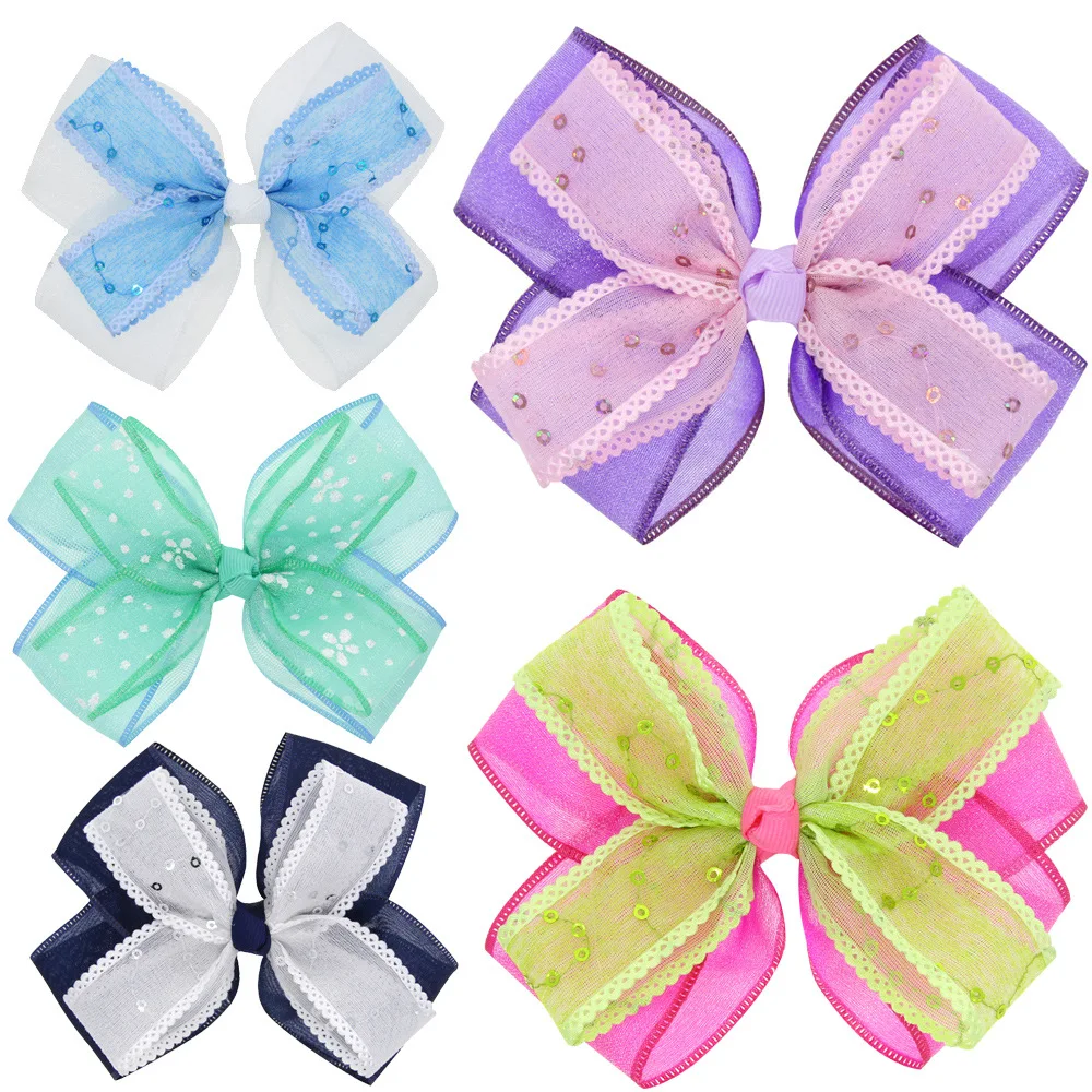 1 Piece MAYA STEPAN Children Fashion Cute Bow Knot Transparency Hair Clips Hairpins Baby Newborn Headwear Barrettes | Детская одежда и