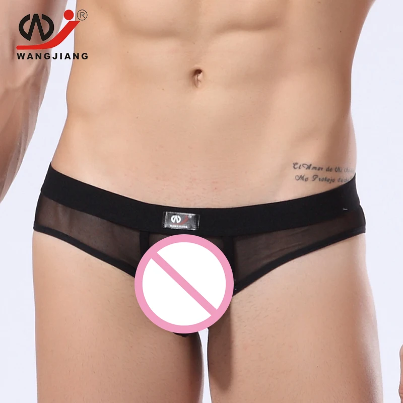 Трусы джоки WJ Jockstrap s мужские нижнее белье для геев брифы из прозрачного спандекса
