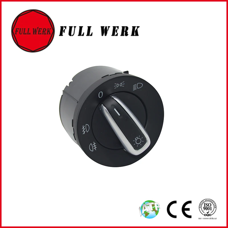 1 шт. хромированный автомобильный переключатель фасветильник