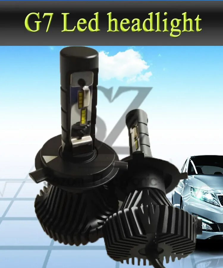 2016 новый G7 7 Г 4000lm H4 canbus автомобильные Светодиодные лампы Фар 9600lm 4800lm 9005 9006 H7 H11