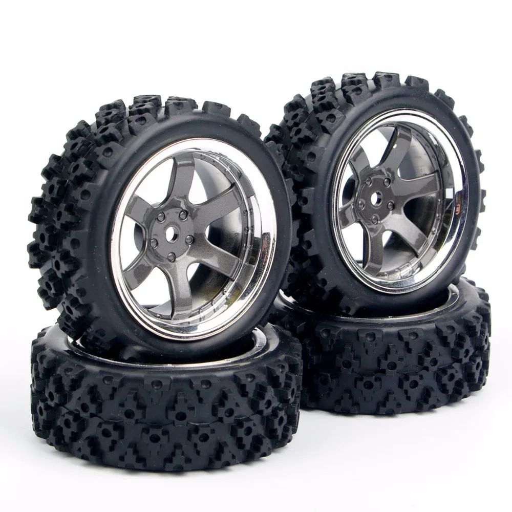 4X RC раллийные шины обод колеса PP0038 + PP0487 для HSP 1:10 внедорожные гоночный автомобиль