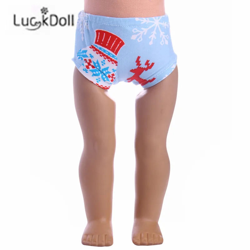 LUCKDOLL новое нижнее белье с принтом подходит для 18 дюймовых американских кукол 43 см