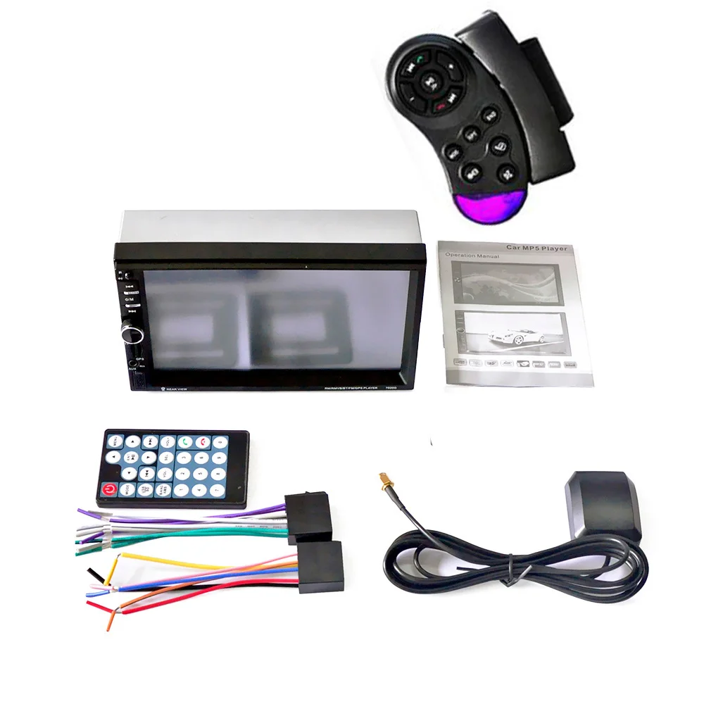 Г 7020 г Универсальный 2 Din Авто Радио мультимедийный плеер + gps навигации 7 ''hd