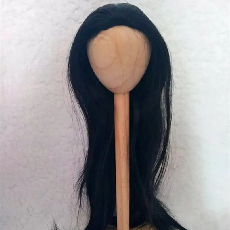 3 BJD кукла парик черный длинный парик Китай cos парик-22 см окружность головы